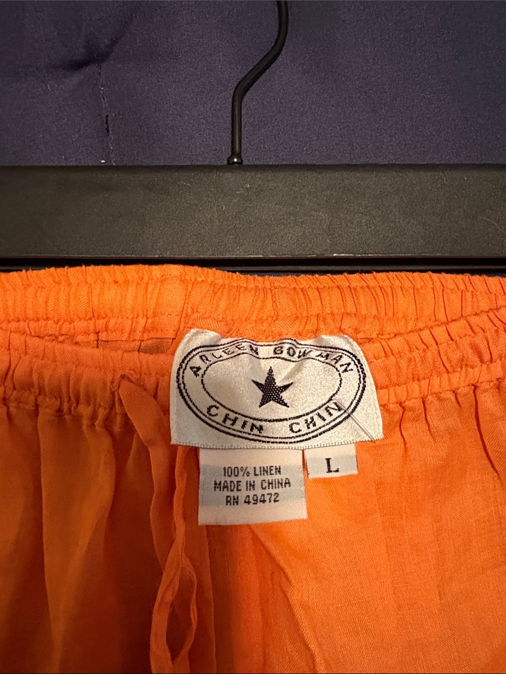 Women’s 2 piece Orange Tunic w/ Pant - Picture 6 of 8